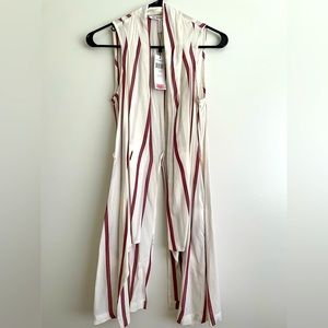 NWT BCBG sleeveless long cardigan